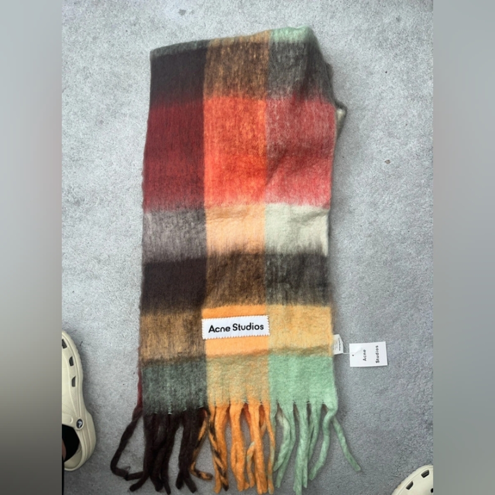 Acne Studios Multicolor Plaid Scarf